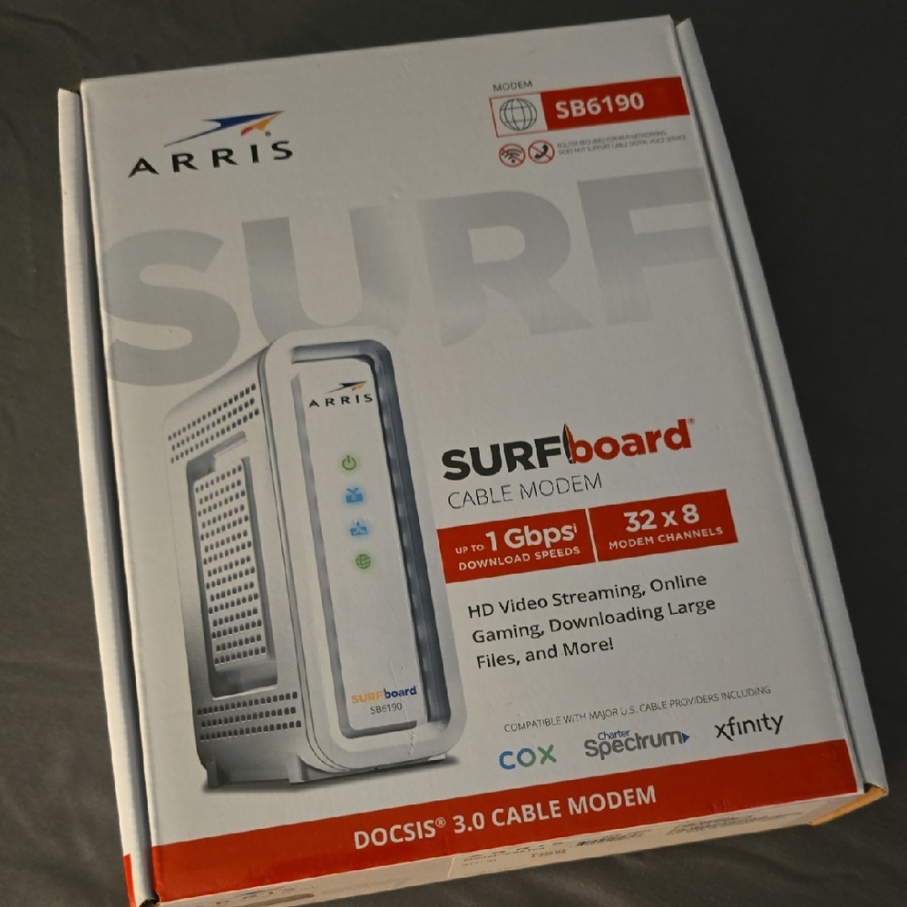 DOCSIS 3.0 Cable Modem - White